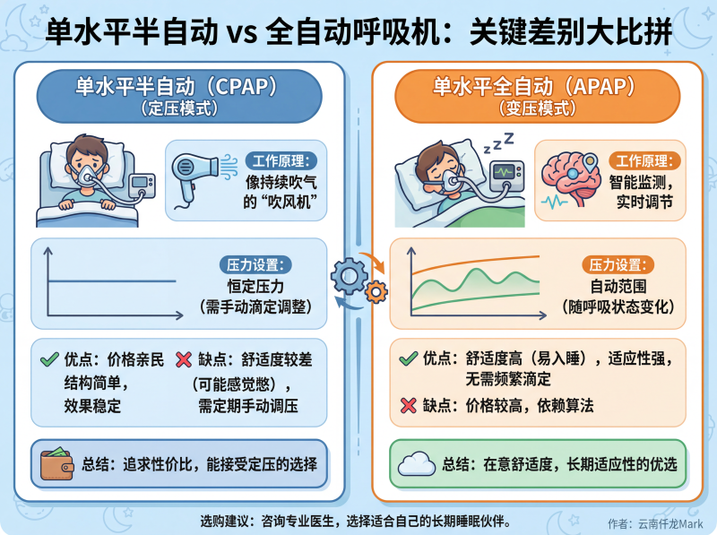 圖卡：?jiǎn)嗡胶粑鼨C(jī) 自動(dòng)vs半自動(dòng)